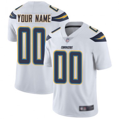 Los Angeles Chargers NFL Football White Jersey Men Limited Customized Road Vapor Untouchable->customized nfl jersey->Custom Jersey